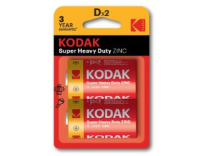 Pilas Kodak LR20 D Extra Heavy Duty Zinc Pack 2 Unidades 6000 mAh 1.5V