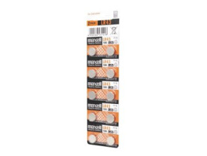 Pilas LR43 MAXELL Blister 10 Unidades 1.5V - Ecotasas Incluidas