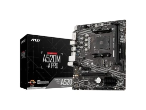 Placa Base MSI A520M-A PRO M-ATX AM4 HDMI DVI-D LAN 2xDDR4 3200MHz 1xM.2