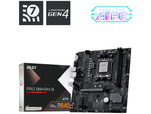 Añadir a la cesta MSI PRO B840M-B placa base AMD B840 Zócalo AM5 micro ATX MSI PRO B840M-B placa base AMD B840 Zócalo AM5 micro ATX