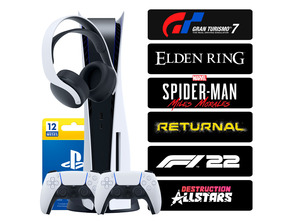 Añadir a la cesta Playstation 5 (1TB) + 2 Mandos + Headset + 6 Juegos + 12 Meses PSN Playstation 5 (1TB) + 2 Mandos + Headset + 6 Juegos + 12 Meses PSN