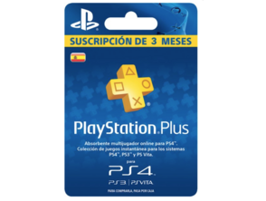 PLAYSTATION PLUS SUSCRIPCION DE 3 MESES (PS4/PS3/PS VITA)