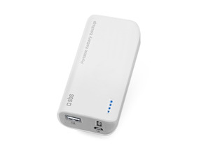 Powerbank 5000 mAh Blanca para Smartphones SBS