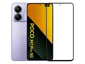 Protector de cristal templado 3D Full Screen Xiaomi Poco M7 4G - Marca CROCOCASE