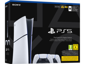 CONSOLA WHITE DIGITAL SLIM EDITION (825GB) + 2 DUALSENSE WIRELESS CONTROLLER