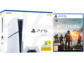 CONSOLA WHITE SLIM EDITION + DUALSENSE (1TB) + BATTLEFIELD 6