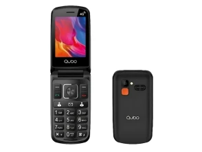 Añadir a la cesta Teléfono Qubo P-210NW Negro con Pantalla 2.8" 4G, Botón SOS, Teclas Grandes y Tapa Teléfono Qubo P-210NW Negro con Pantalla 2.8" 4G, Botón SOS, Teclas Grandes y Tapa