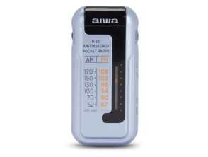 RADIO PORTATIL ANALOGICA MINI AIWA R-22SL AM/FM HYPERBASS - COLOR SILVER