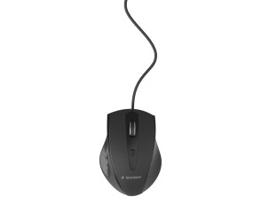 RATON OPTICO GEMBIRD CON CABLE, NEGRO