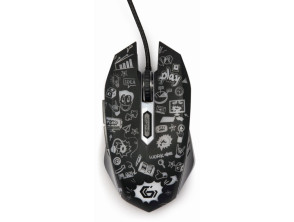 Gembird - Ratón Óptico Led Gembird De 6 Botones Con Cable Negro Gb73000
