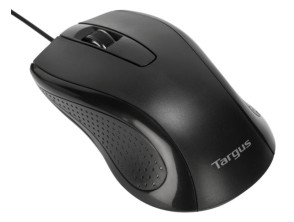 Ratón óptico antimicrobiano con cable de tamaño normal