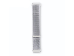 Correa Universal Nailon 22mm para Smartwatch Xiaomi/Amazfit/Samsung/Huawei/Realme/Ticwatch - Marca CROCOCASE - Blanco