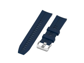 Correa Universal Silicone Rut 20mm para Smartwatch Xiaomi Amazfit Samsung Huawei Realme Ticwatch - CROCOCASE - Azul oscuro