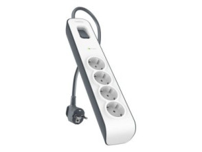Regleta de Alimentación Belkin BSV400VF2M-V2 4 Tomas Protección Sobretensión Cable 2m