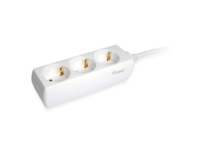REGLETA EQUIP con 3 tomas y cable de red de 1.5 metros