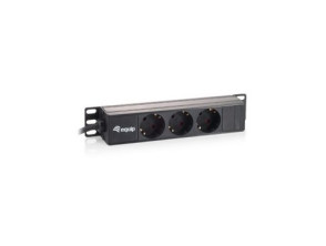 REGLETA ALIMENTACIÓN RACK 10" 1U 3 TOMAS - Equip