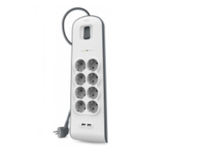 Añadir a la cesta Belkin SurgeStrip 8 Tomas – Regleta con Protección Antipicos y USB-A Belkin SurgeStrip 8 Tomas – Regleta con Protección Antipicos y USB-A