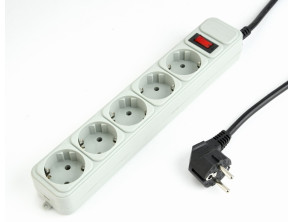 Añadir a la cesta Regleta Con Protección De Sobretensiones E Interruptor Gris Cable 3 Metros - 5 Tomas Schuko Regleta Con Protección De Sobretensiones E Interruptor Gris Cable 3 Metros - 5 Tomas Schuko