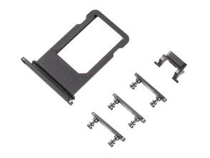 Repuesto Bandeja SIM + Botones Laterales - iPhone 8 Plus Negro
