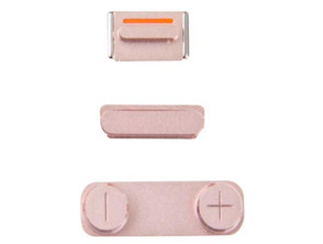 Repuesto Botones Laterales iPhone 5S / SE Oro Rosa
