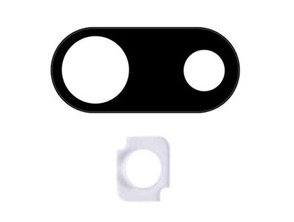 Repuesto Cubierta Cámara Trasera con Difusor LED iPhone 7 Plus Negro