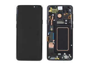 Repuesto Pantalla Completa + Marco Samsung Galaxy S9 Plus Negro