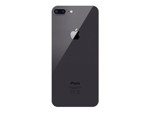 Repuesto Tapa Trasera con Adhesivo (iPhone 8 Plus) Negro