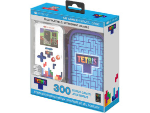 MY ARCADE PORTABLE GAMING SYSTEM GO GAMER TETRIS + TRAVEL CASE (300 BONUS GAMES)