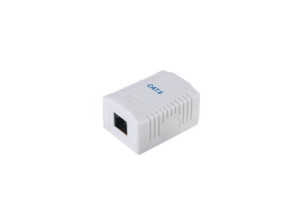 ROSETA DE SUPERFICIE RJ45 CATEGORÍA 6 1 HEMBRA BLANCA - Marca EQUIP