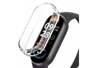 Funda Xiaomi Smart Band 10 Transparente con Funda PC y Cristal Templado - CROCOCASE