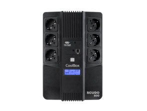 Añadir a la cesta SAI COOLBOX SCUDO 3 800VA con LCD 480W Color Negro 6xSCHUKO SAI COOLBOX SCUDO 3 800VA con LCD 480W Color Negro 6xSCHUKO