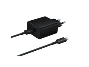 Añadir a la cesta Samsung - Cable USB Tipo-C 45W Carga Súper Rápida Negro con Cargador de Pared Samsung - Cable USB Tipo-C 45W Carga Súper Rápida Negro con Cargador de Pared