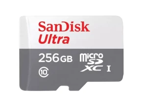 SanDisk MicroSD 256GB Ultra UHS-I + Adaptador Clase 10