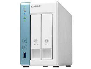Servidor NAS QNAP Desktop 2BAY NAS 1GB RAM 1GbE