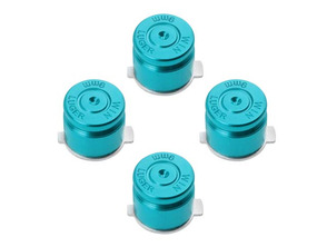 Set Botones de Metal Estilo Bala (Dualshock 3 / Dualshock 4) Azul