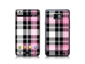 Skin Pink Plaid Samsung Galaxy S II