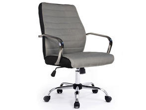 Silla de Oficina Equip Respaldo Alto Gris
