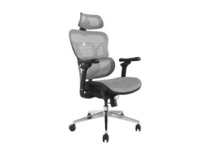 Silla de Oficina Ergonómica Premium - Color Gris - Tapicería Malla - Equip 651050 - 5 Posiciones