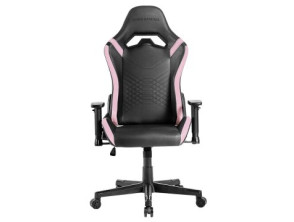 Silla Gamer Mars Gaming Negra - Detalle Rosas - Brazos Regulables - Reclinable 135