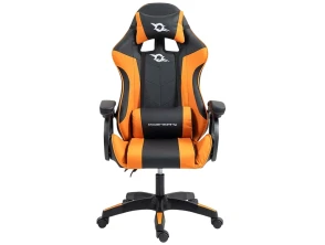 Silla Gaming PowerGaming Negro y Naranja - Ideal para Juego o Trabajo