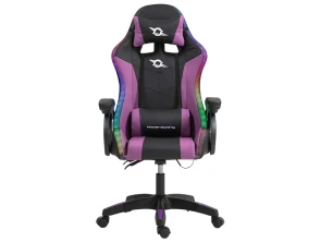 PowerGaming LED RGB Silla Negro y Lila