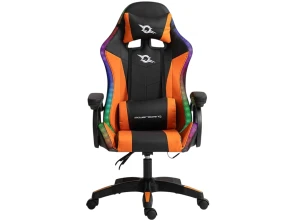 PowerGaming Silla LED RGB Negro Naranja