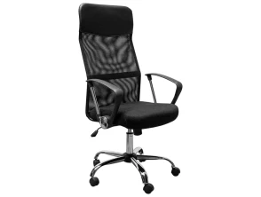Silla de Oficina Powergaming Powerbasics Mesh Negro - Respaldo Reclinable