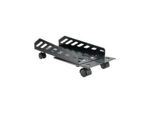 SOPORTE DE CPU DE SUELO METÁLICO CON RUEDAS AJUSTABLE TOOQ UMCS0024-B NEGRO 160-300MM MAX 25K