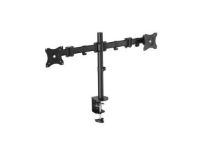 SOPORTE DE MESA EQUIP 650115 para 2 pantallas 13"-27" con brazo inclinable y giratorio 360° - MAX. VESA