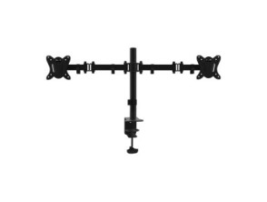 SOPORTE DE MESA EQUIP 650152 para 2 pantallas 13"-32", brazo inclinable y giratorio 360°, MAX. VESA