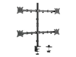 SOPORTE DE MESA EQUIP 650159 PARA 4 PANTALLAS 17"-32" DOBLE BRAZO ARTICULADO VESA STANDARD HASTA 9KG