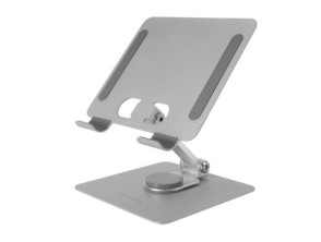 SOPORTE PARA TABLET MARS GAMING MARSTW COLOR BLANCO PLEGABLE ROTACION 360º AJUSTE DE ALTURA