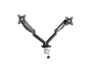 SOPORTE DE MESA TOOQ DB5132TNR-B PARA 2 PANTALLAS 17" A 32" - VESA 75X75 Y 100X100 - Ideal para 2 Pantallas de 9KG Máx