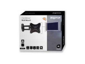 SOPORTE DE PARED ORIENTABLE APPROX 17" - 37" PANTALLA, ARTICULADO, VESA 200X200, HASTA 30K